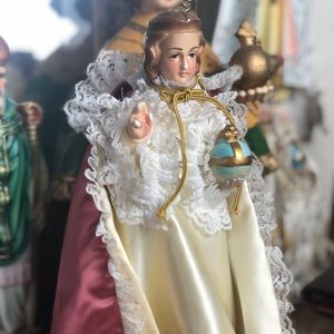 Vintage Catholic Chalkware Statue